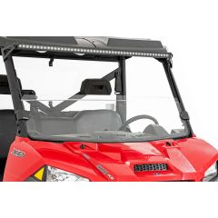 Rough Country Half Windshield | Scratch Resistant | Polaris Ranger 1000/Ranger XP 900/1000