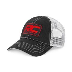 Rough Country Rough Country Hat | White Mesh | Rough Country Patch | Black/Red