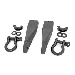 Rough Country Tow Hook Brackets | D-Ring Combo | GMC Sierra 2500 HD 2WD/4WD (2020-2026)