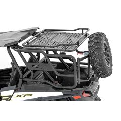 Rough Country Tubular Rear Cargo Rack | Spare Tire Mount | Polaris RZR XP 1000