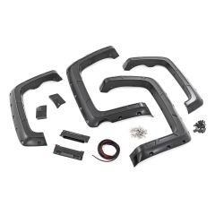 Rough Country Fender Flares | Defender | 5'9" Bed | GBA Black | Chevy Silverado 1500 (14-18 & Classic)