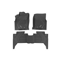 Rough Country Flex-Fit Floor Mats | Front and Rear | Toyota Tacoma 2WD/4WD (2016-2023)
