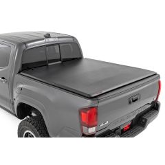 Rough Country Soft Roll Up Bed Cover | 5' Bed | Toyota Tacoma 2WD/4WD (2016-2023)