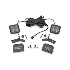 Rough Country LED Light Kit | Hinge Mount | 2" Spectrum Pair | Jeep Gladiator JT/Wrangler JL (18-26)