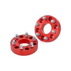 Rough Country 1.5 Inch Wheel Spacers | 6x5.5 | Red | Chevy/GMC 1500 Truck & SUV
