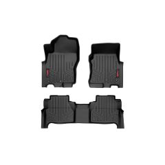 Rough Country Floor Mats | FR & RR | Crew Cab | Nissan Frontier 2WD/4WD (2022-2026)