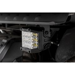 Rough Country LED Light | Under Bed Mount | 3" Chrome Pair | Wide Angle | Polaris XPEDITION ADV 5