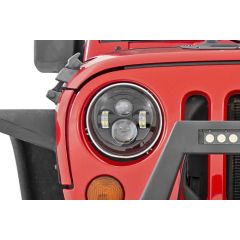 Rough Country 7 Inch LED Headlights | DOT Approved | Jeep Wrangler JK (07-18)/Wrangler Unlimited (04-06)