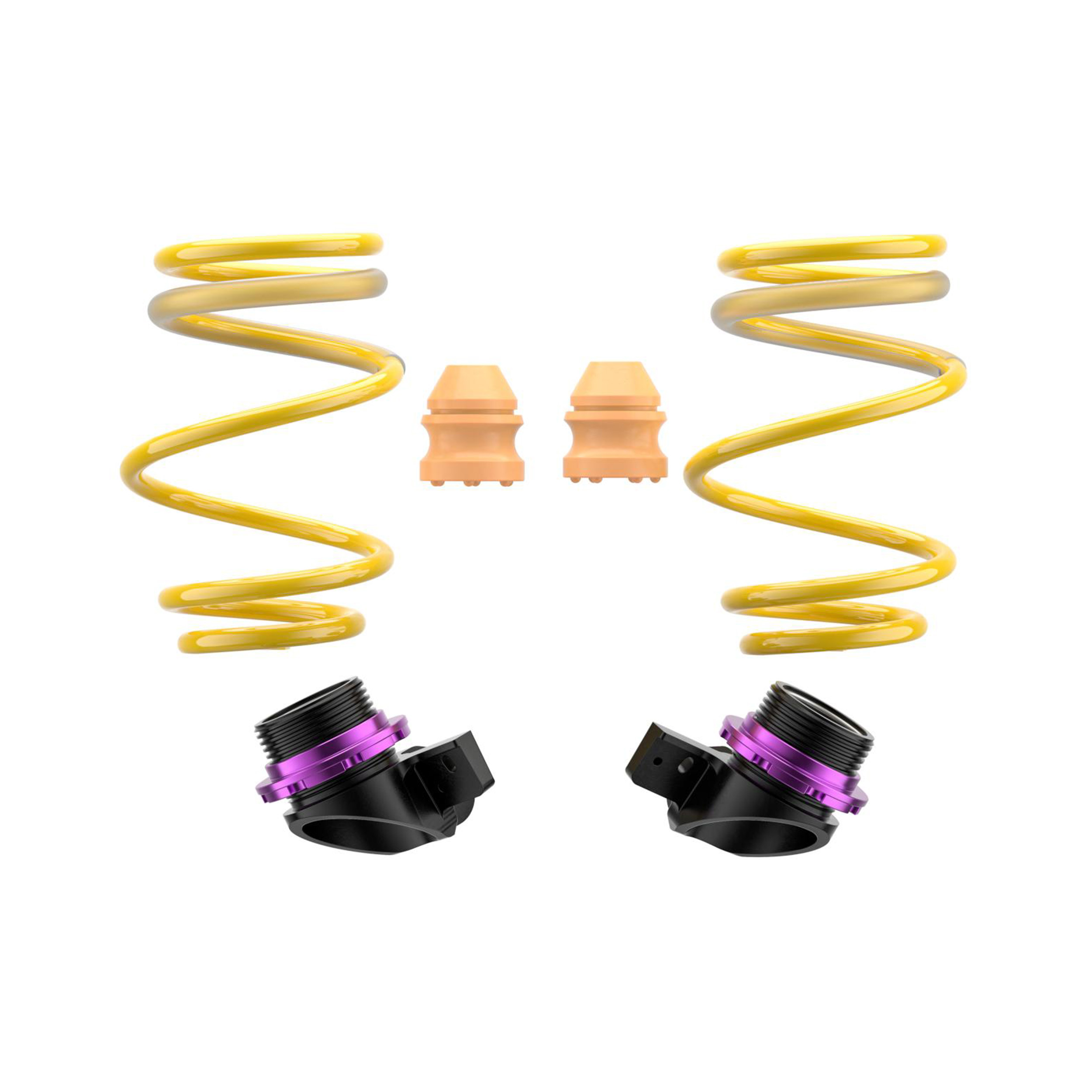 Adjustable springs for the front axle