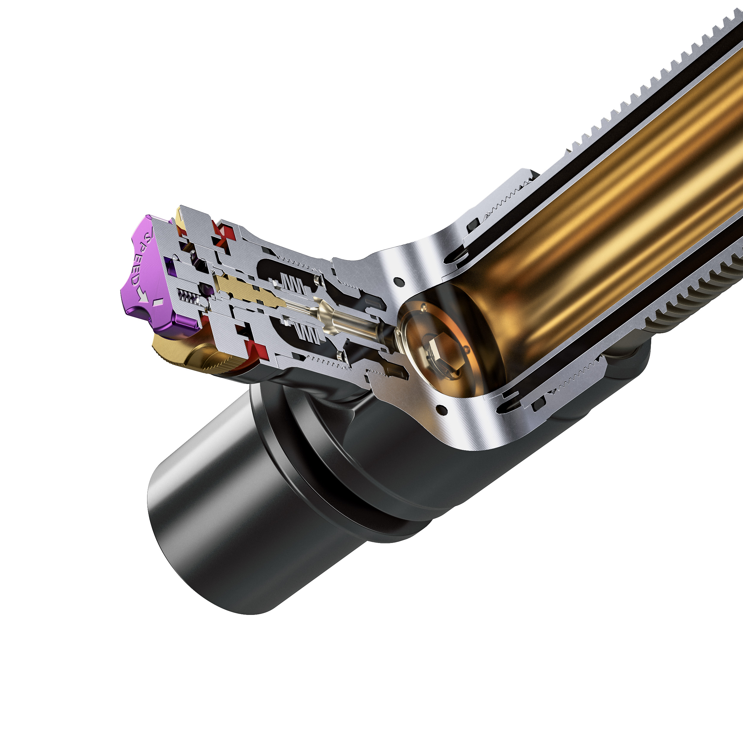 The compression damping can be adjusted with 6 clicks at low speed and 14 clicks at high speed. The compression stage is already ideally set on delivery.